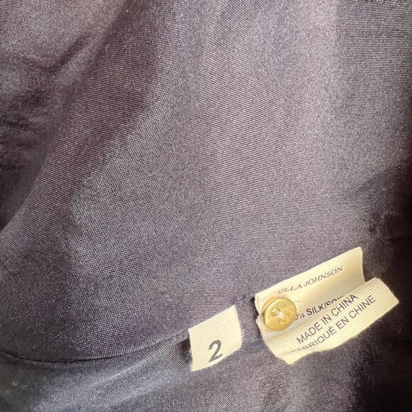 ULLA JOHNSON Abilene Dress Midnight Size 2 - Picture 10 of 10